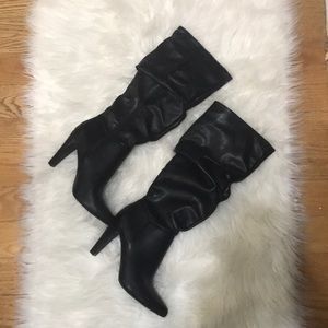 Christian Siriano Faux Leather Knee High Boots